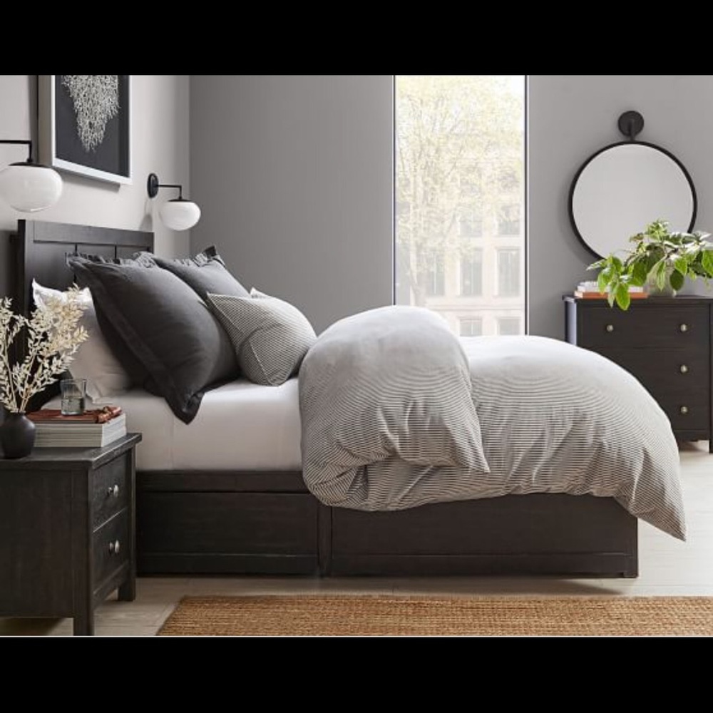 Wheaton King Stripe Duvet Cover-Pottery Barn